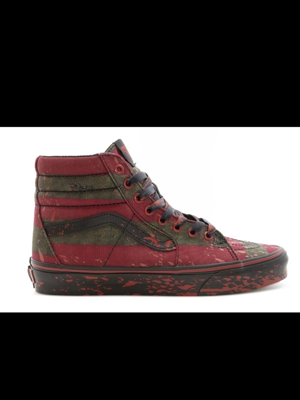 Vans X Horror Nightmare On Elm Street SK8-Hi Freddy Krueger SZ 9 - Picture 2 of 2